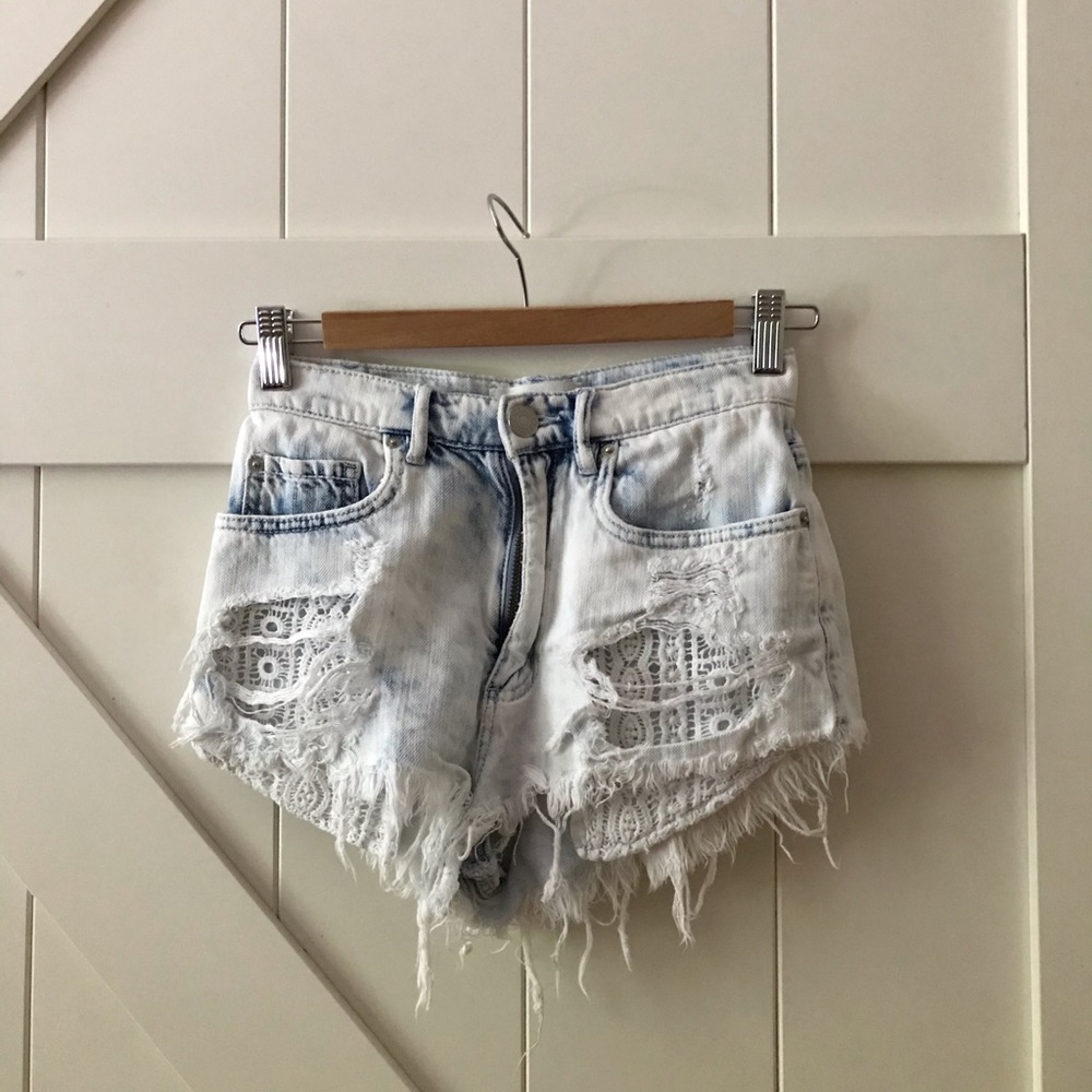 Denim shorts